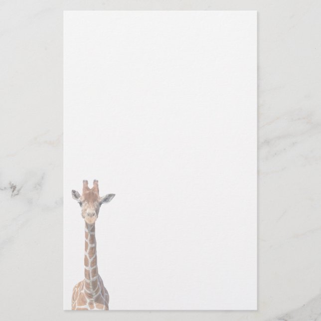Niedliches Giraffengesicht Briefpapier (Vorderseite)