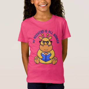 Niedliches Giraffenlesebuch T-Shirt