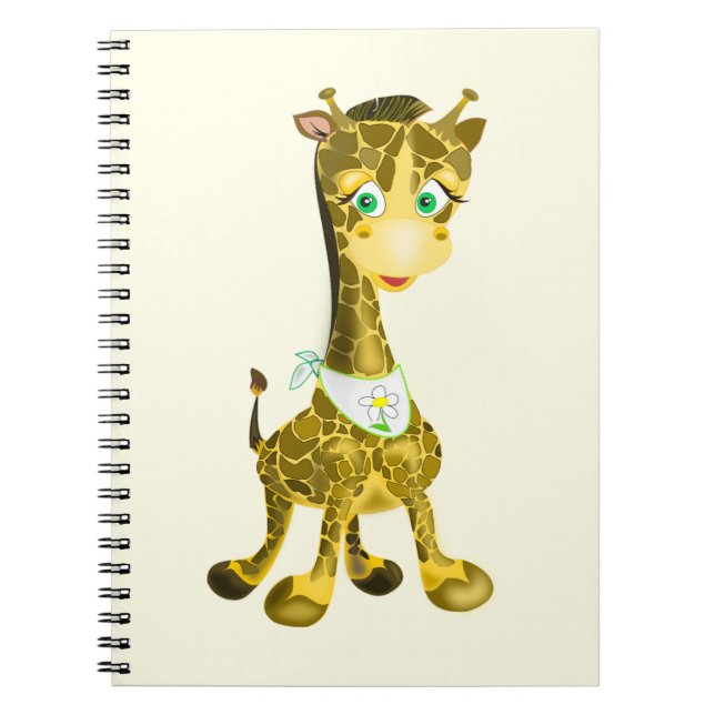Niedliches GiraffenNotebook Notizblock (Vorderseite)