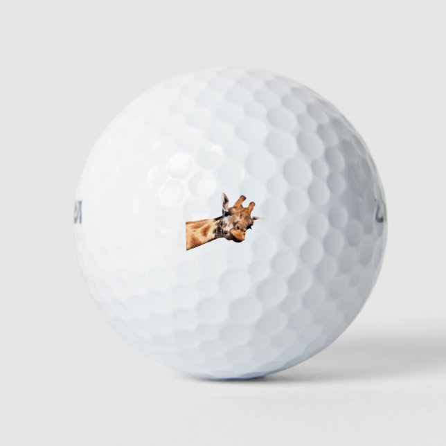 Niedliches Giraffenportrait Golfball (Vorderseite)