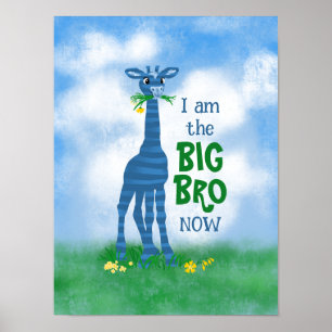 Niedliches Giraffenposter des Big-Baroy-Jungen Poster
