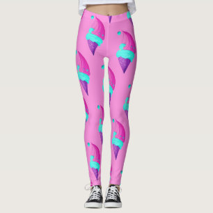 Niedliches Girl Doll Farbrosa Leggings