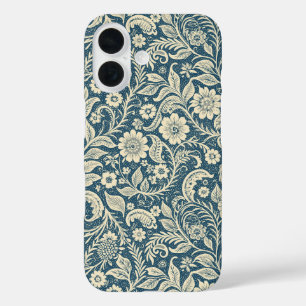 Niedliches Girl Floral Art Nouveau Design iPhone 16 Hülle