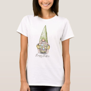 Niedliches Girl Gnome mit Ostereiern T-Shirt