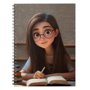 niedliches Girl-Notebook Notizblock