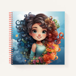 Niedliches Girl-Notebook Notizbuch