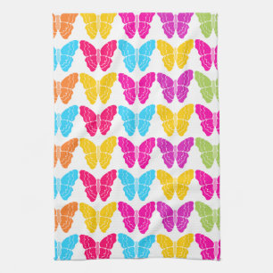 Niedliches Girly Vibranly Rainbow Butterfly Patter Handtuch