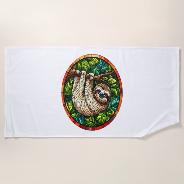 Niedliches, glänzendes Glas Strandtuch (Vorderseite)