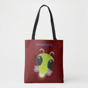 Niedliches Glow Bug Firefrefly Cartoon Illustratio