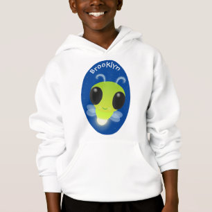 Niedliches Glow Bug Firefrefly Cartoon Illustratio Hoodie