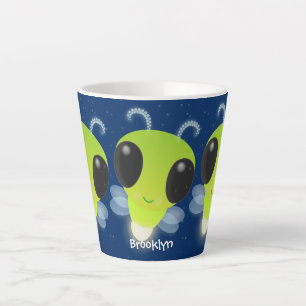 Niedliches Glow Bug Firefrefly Cartoon Illustratio Milchtasse