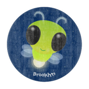 Niedliches Glow Bug Firefrefly Cartoon Illustratio Schneidebrett