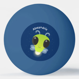 Niedliches Glow Bug Firefrefly Cartoon Illustratio Tischtennisball