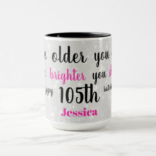 Niedliches Glück 105. Geburtstag Tasse