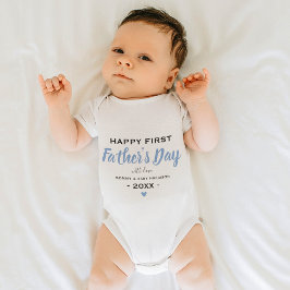 Niedliches Glück 1. Vatertag Junge Keepake Baby Strampler