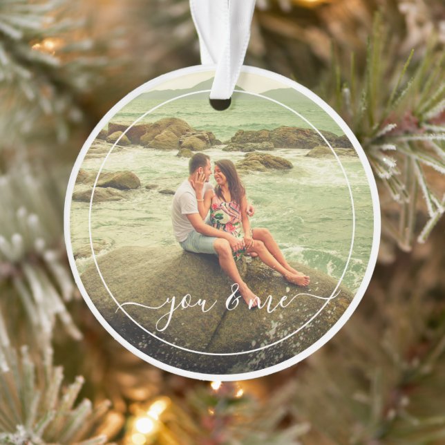 Niedliches Glück für Sie und mich in der Liebe kla Ornament (Baum)