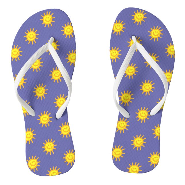 Niedliches Glück gegenüber Sun Beach Periwinkle Bl Flip Flops (Fußbett)