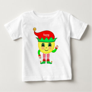 Niedliches, glückliches Gesicht Baby T-shirt