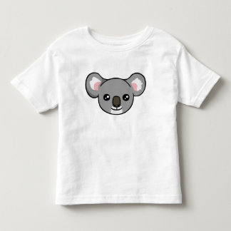 Niedliches glückliches graues Koala-Gesicht, das Kleinkind T-shirt