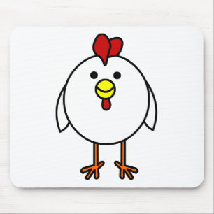 Niedliches glückliches Huhn Mousepad
