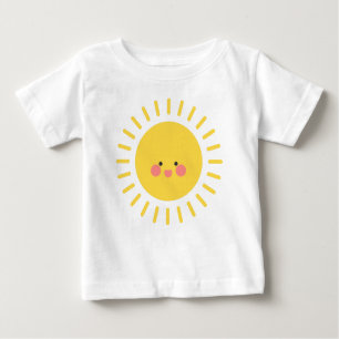 Niedliches glückliches Wetter Sonnenschein Baby T-shirt