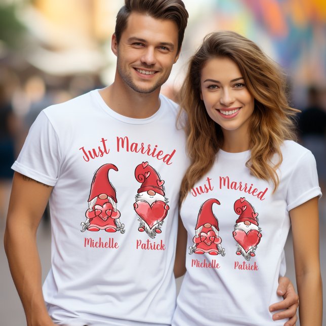 Niedliches Gnome Couple T-Shirt (Von Creator hochgeladen)