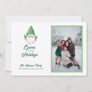Niedliches Gnome für das Foto Holidays Family Feiertagskarte