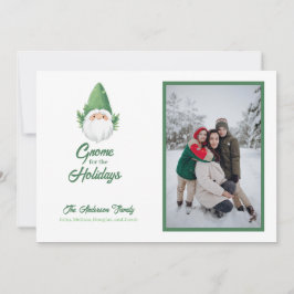 Niedliches Gnome für das Foto Holidays Family Feiertagskarte