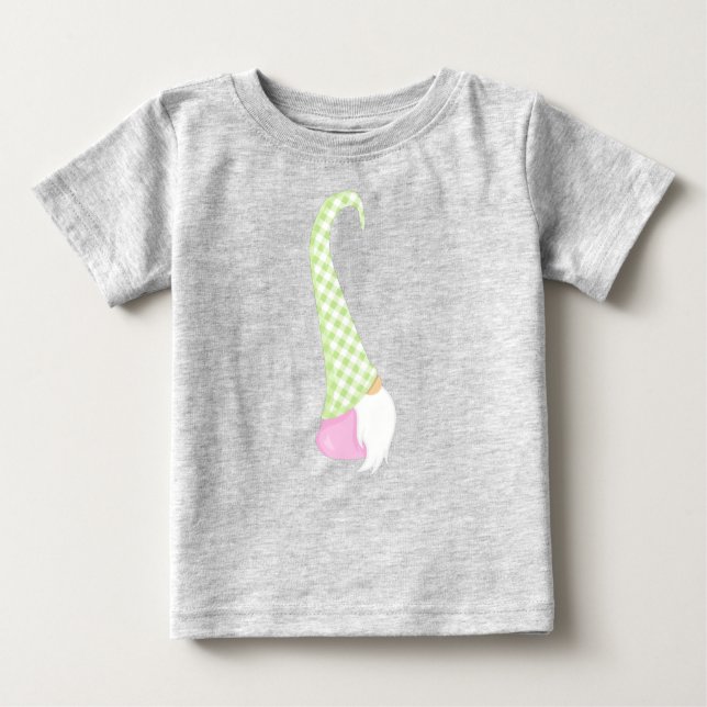 Niedliches Gnome, Garden Gnome, Little Gnome, Hut, Baby T-shirt (Vorderseite)