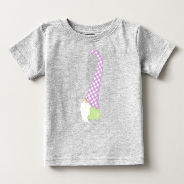 Niedliches Gnome, Kleiner Gnome, Garten Gnome, Hut Baby T-shirt (Vorderseite)