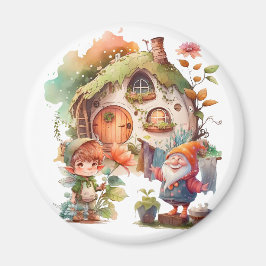 Niedliches Gnome und kleine Fairy Magnet