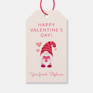 Niedliches Gnome zum Valentinstag des Herzens Geschenkanhänger