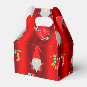 Niedliches Gnomes-Rot-Weihnachten Geschenkschachtel