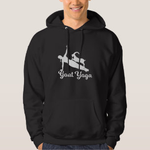 Niedliches Goat Yoga Frauen Zitat Meme Sprichwort Hoodie