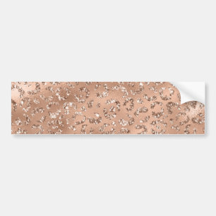 Niedliches Gold Gepard Leopard Skin Print Muster Autoaufkleber