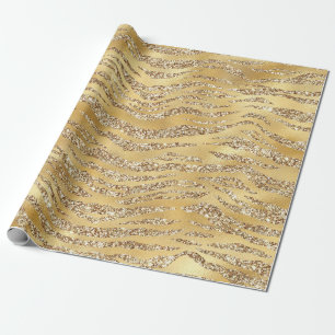 Niedliches Gold Tiger Hautbild - Tierlover Geschenkpapier