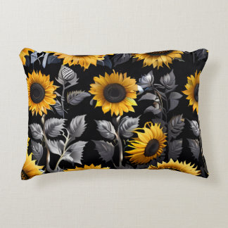 Niedliches Gold und Silberblume Dekokissen