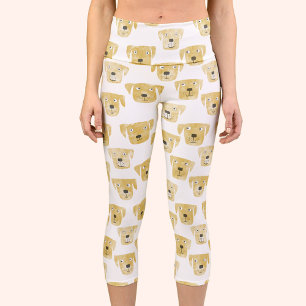 Niedliches Golden Labrador Retriever Dog Muster Capri Leggings