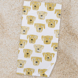 Niedliches Golden Labrador Retriever Dog Muster Strandtuch