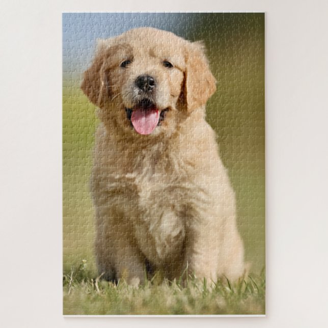 Niedliches Golden Retriever Puzzle (Vertikal)