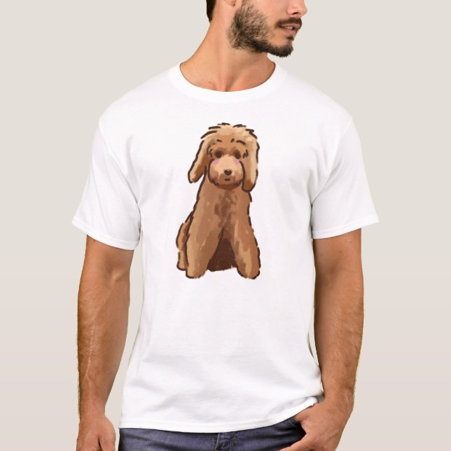 Niedliches Goldenes Doodle T-Shirt (Vorderseite)