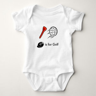 Niedliches Golf scherzt T-Shirt Baby Strampler