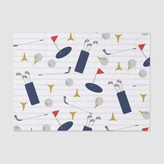 Niedliches Golfpapier Seidenpapier (Vorderseite)