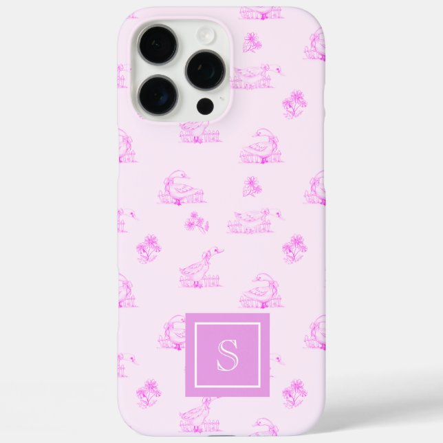 Niedliches Goose Toile Muster Personalisiert Case-Mate iPhone Hülle (Rückseite)