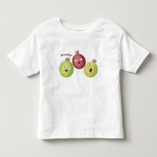 Niedliches Gooseberry-Trio mit Cartoon Kleinkind T-shirt