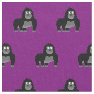 Niedliches Gorilla Kid Baby Kinderzimmer Lila Ape Stoff