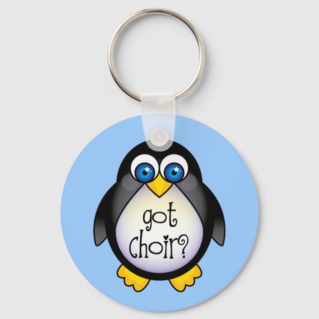 Niedliches Got Pinguin-Geschenk Schlüsselanhänger (Vorderseite)