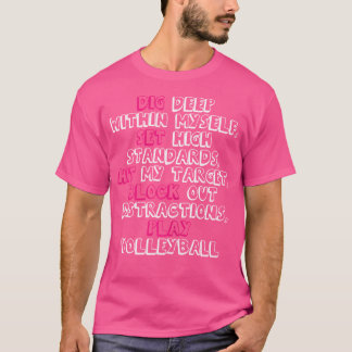 Niedliches Grafisches Volleyball-Tee-Shirt T-Shirt