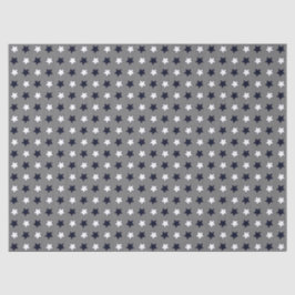 Niedliches graues geometrisches Muster Weiß & Schw Seidenpapier