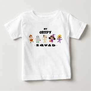 Niedliches, graues Halloween-Kostüm Baby T-shirt